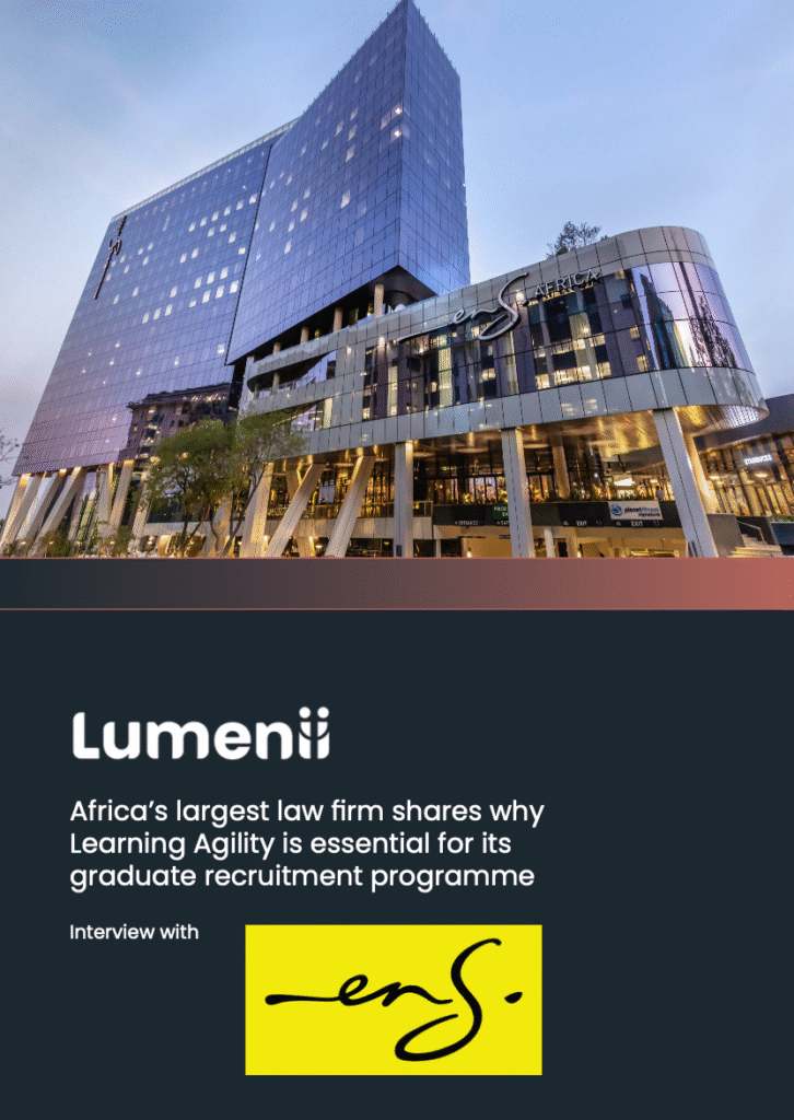 Africa's largest law firm shares why learning agility is critical for its graduate recruitment programme