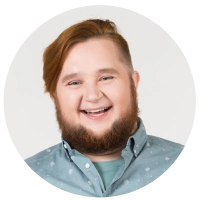 man smiling