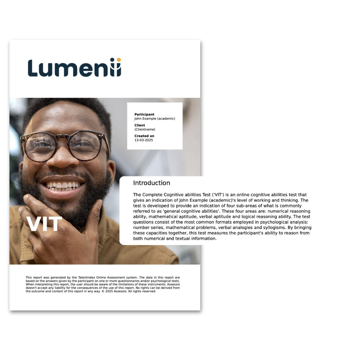 VIT Report and introduction for Cognitive Ability